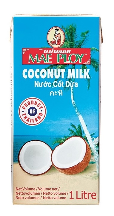 [BL2013-195] COCONUT MILK UHT 1 Lt MAE PLOY BLUE 