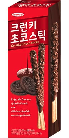 [CS2020-228] Gros Bâtonnets de Chocolat Croustillants 54 Gr SUNYOUNG