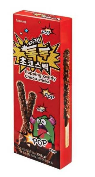 [CS2020-229] Gros Bâtonnets de Chocolat Popping 54 Gr SUNYOUNG
