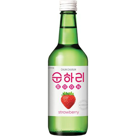 [BL2013-088] Soju Strawberry 12% Alc.350 Ml CHUM CHURUM 