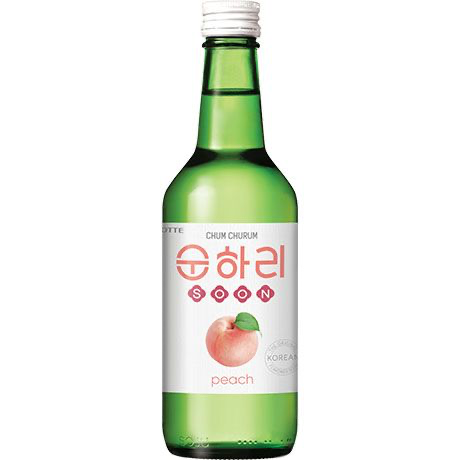 Soju Peach12% Alc.350 Ml CHUM CHURUM 