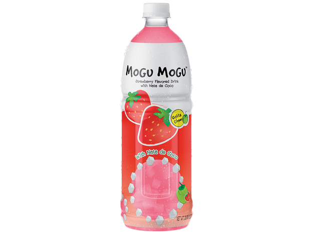 [BL2013-208] Boisson à la Fraise avec Nata de Coco 1 Lt MOGU MOGU