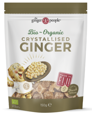 ORGANIC CRYSTALLISED GINGER 150 Gr GINGER PEOPLE
