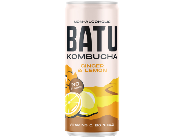 Boisson Kombucha Gingembre Citron 250 Ml BATU