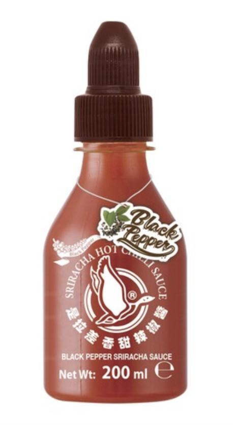 Sriracha Sauce au Piment Sriracha au Poivre Noir 200 Ml FLYING GOOSE