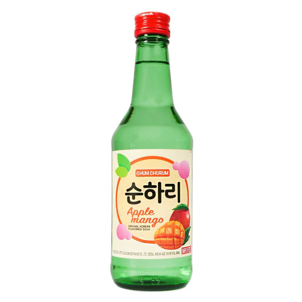 [BL2013-065] Soju Appel Mango 12% Alc. 350 Ml CHUM CHURUM 
