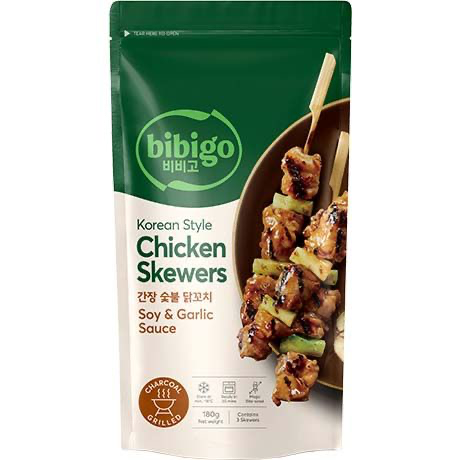 [SG2020-011] Chicken Skewers Soy & Garlic 180 Gr BIBIGO