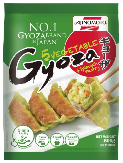 [SG2020-025] Vegetable Gyoza(Spinach) 600 Gr. AJINOMOTO