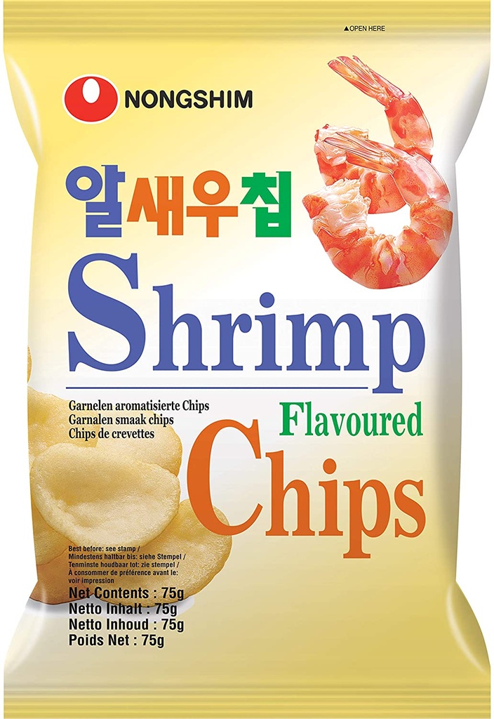 [CS2020-024] Shrimp Meat Flavored Chips 75 Gr NONGSHIM