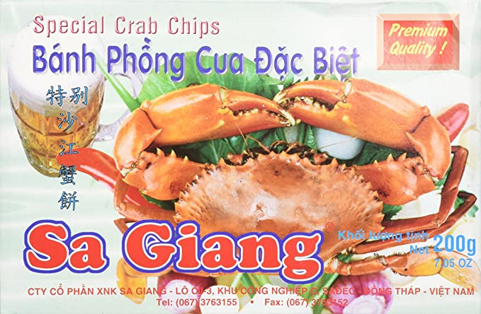 Unfried Crab Chips 200 Gr SA GIANG