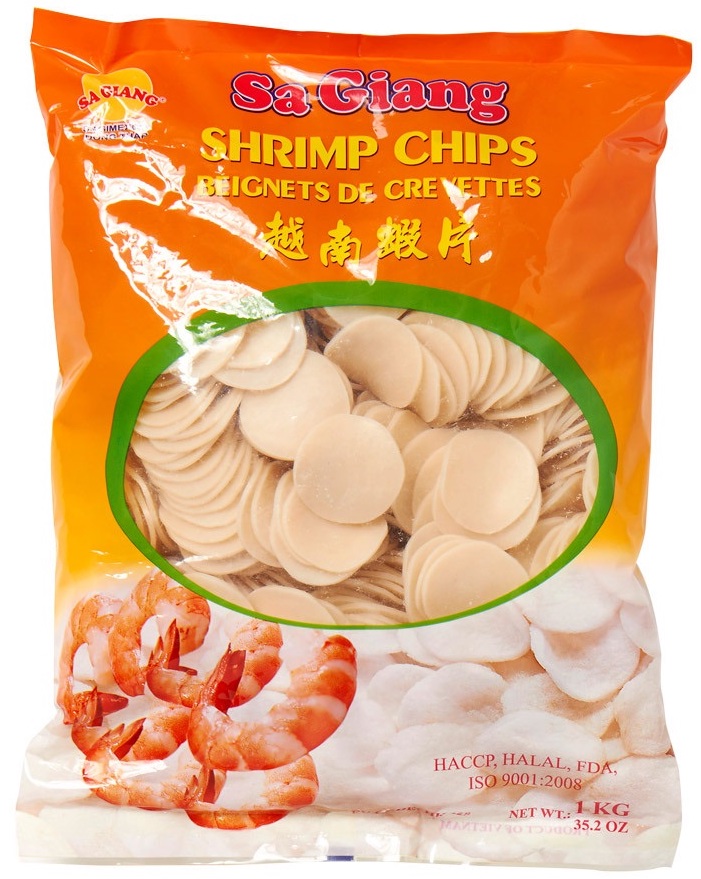 Unfried Prawn Crackers 1 Kg SA GIANG