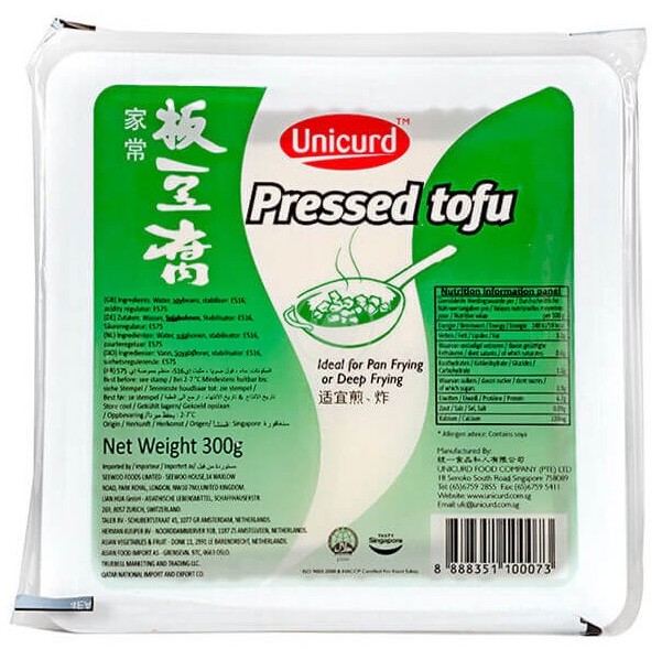 [FR1979-005] Pressed Tofu Green T05 300 Gr. UNICURD
