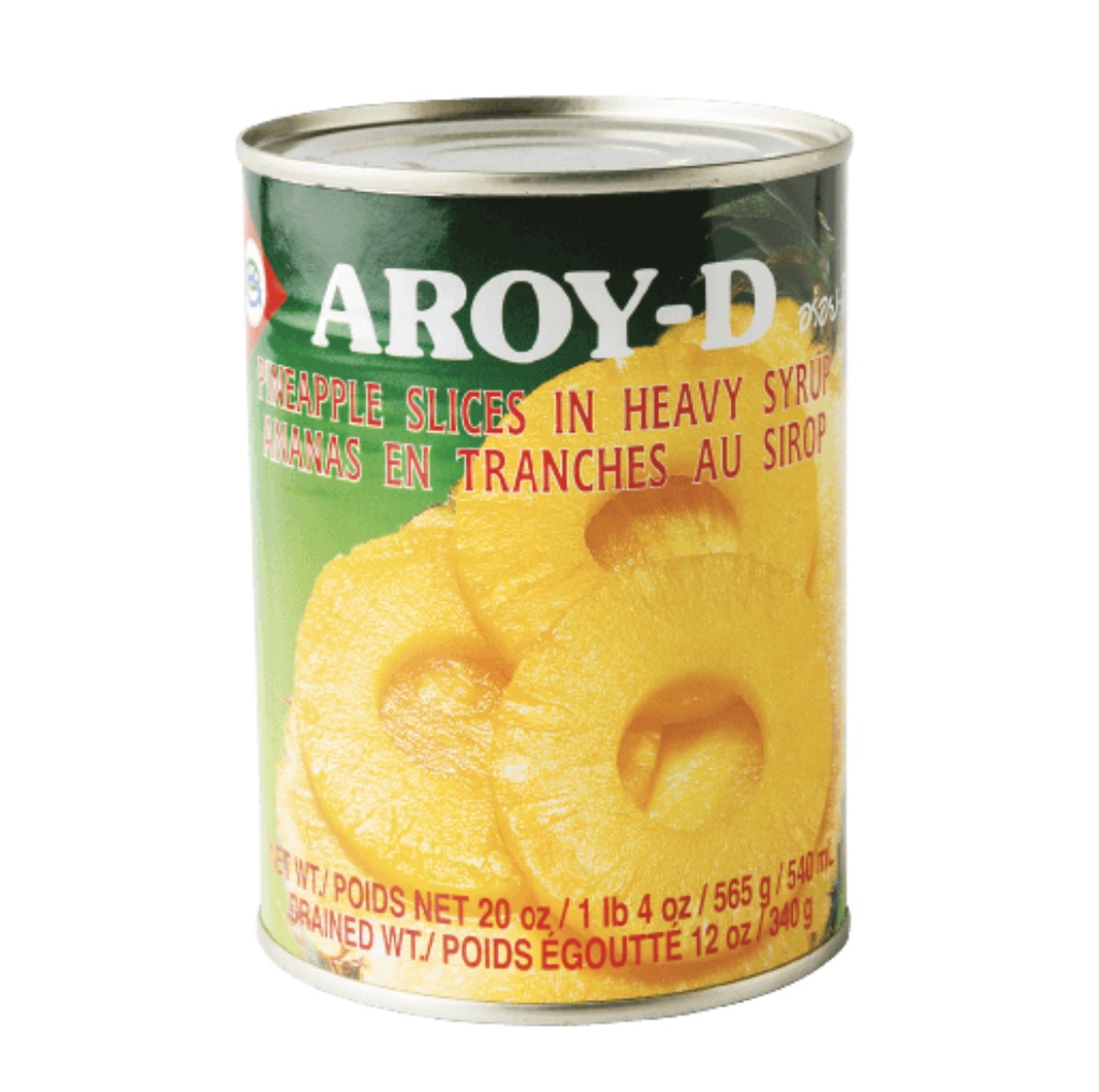 [CN1979-010] Pineapple Sliced in Syrup 565 Gr  AROY-D