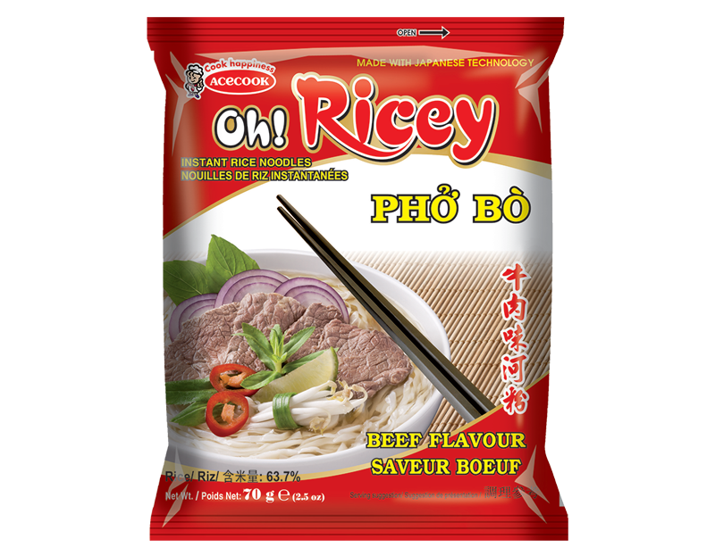 [RNF2018-043] OR Instant Rice Noodle Beef 70 Gr ACECOOK